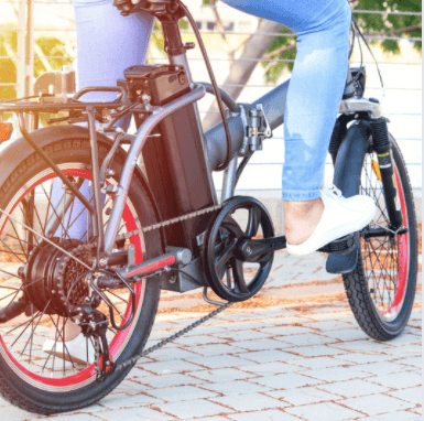 A bike with an electrical assist