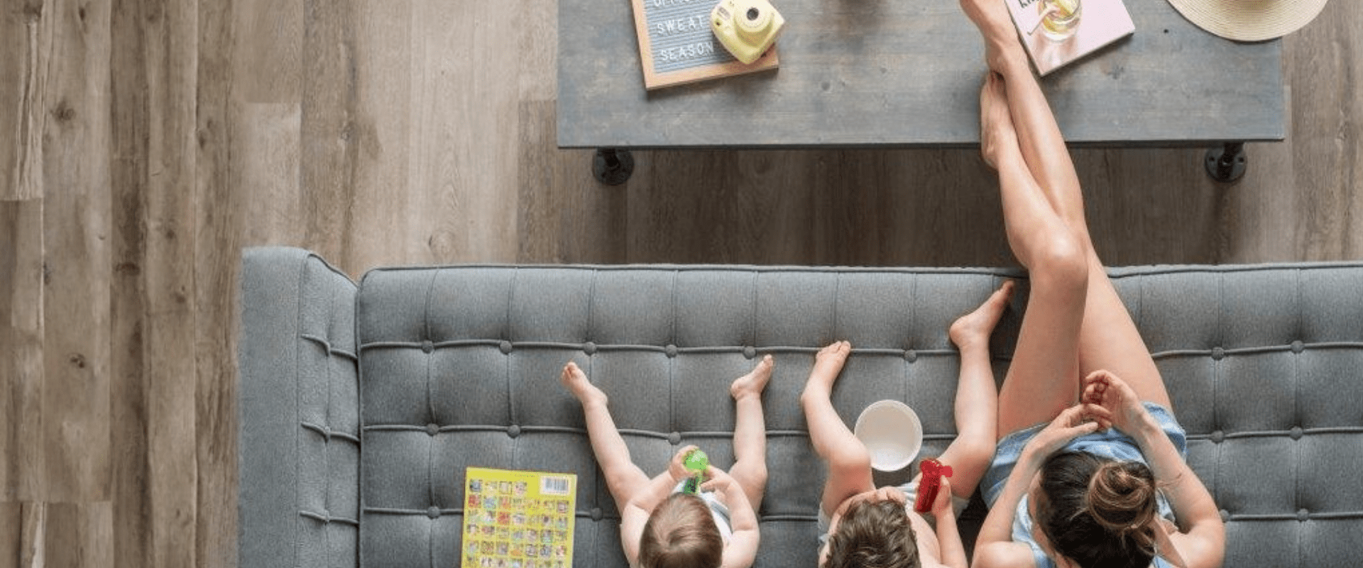 Family staying cool in Calgary with a new air conditioner