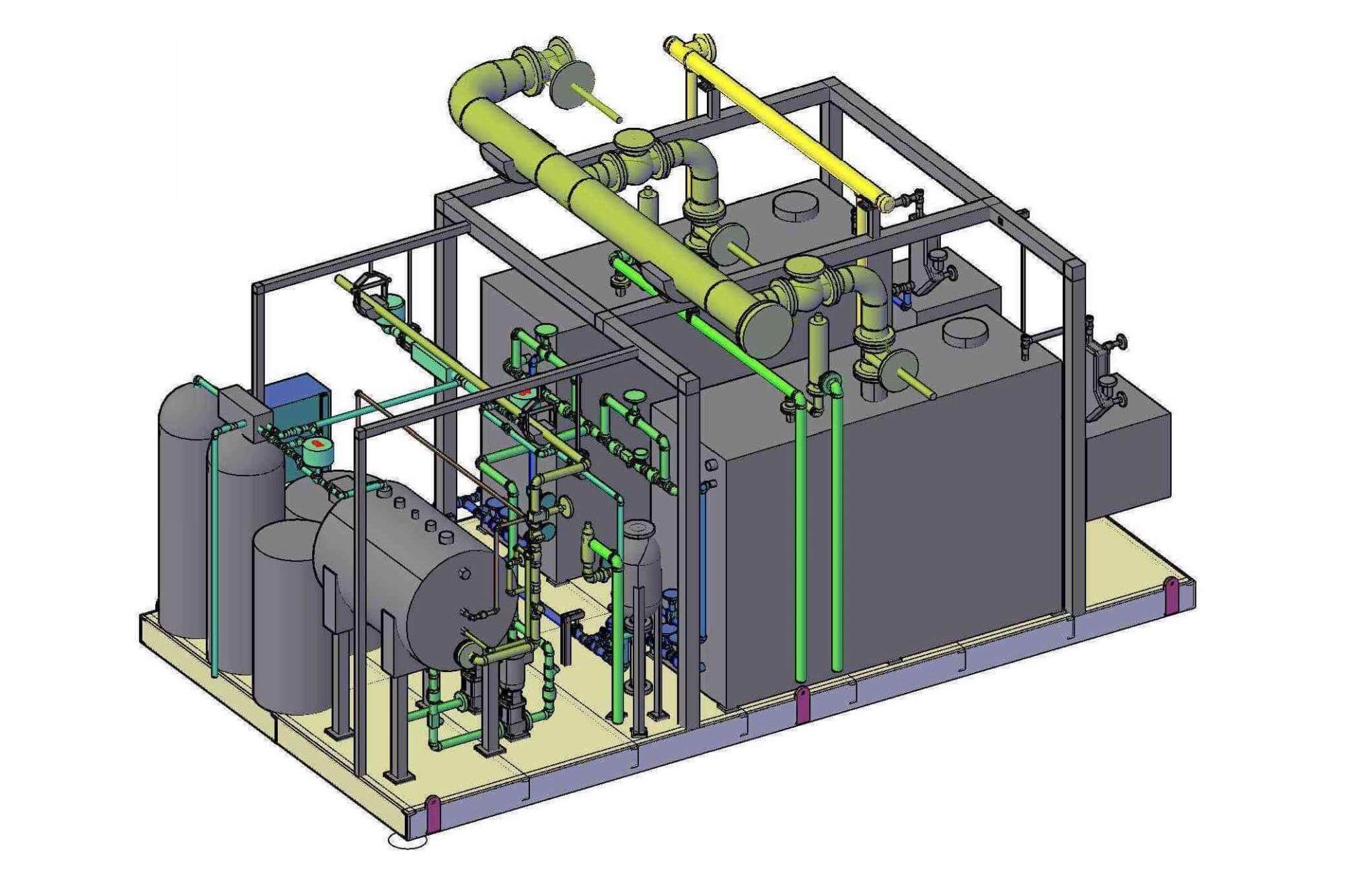 Boiler skid in Arpi's Fabrication Item